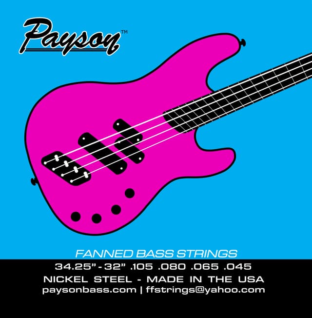 Payson Fanned Medium Scale Super 4 String Bass Set 34.25"-32"